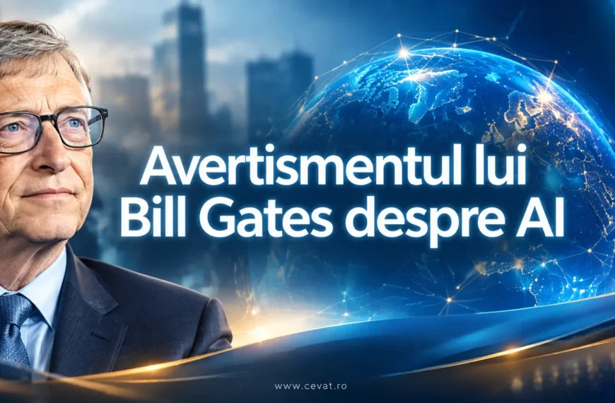 Bill Gates avertizează liderii lumii: AI-ul poate transforma omenirea sau o poate destabiliza