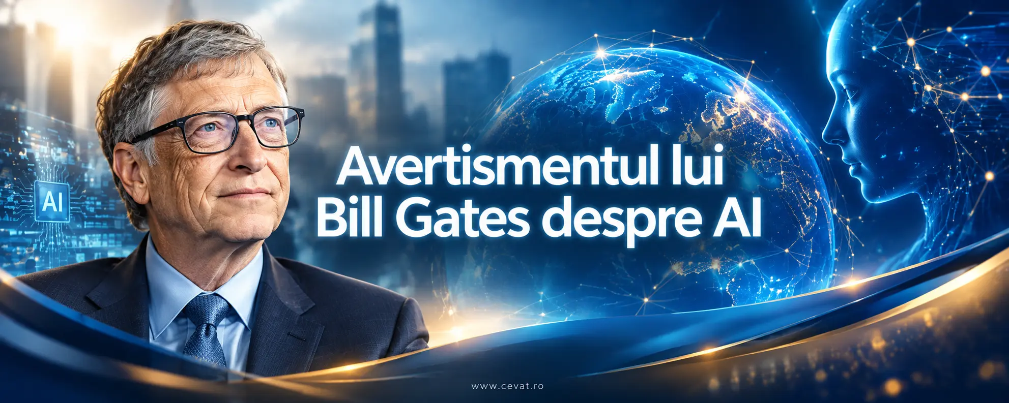 Bill Gates transmite un mesaj ferm liderilor lumii: inteligența artificială poate deveni cea mai importantă invenție din istorie sau un factor de destabilizare globală.